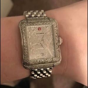 Michele Extreme Butterfly Pave Diamond Watch